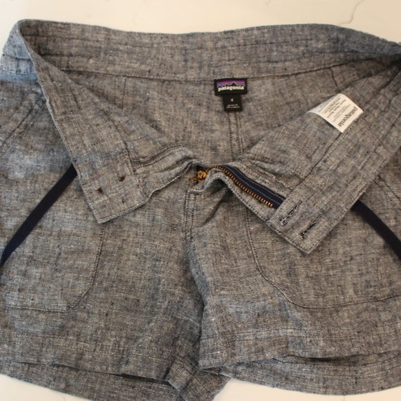 Patagonia Drawstring Zipper Shorts - Blue - Picture 4 of 4